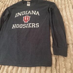 Indiana Hoosiers Men's Long Sleeve Shirt - Black